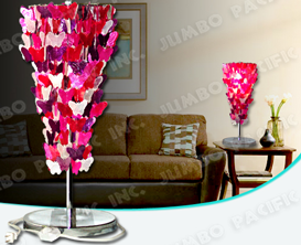 Colored Butterfly design capiz chips for table capiz lampshade